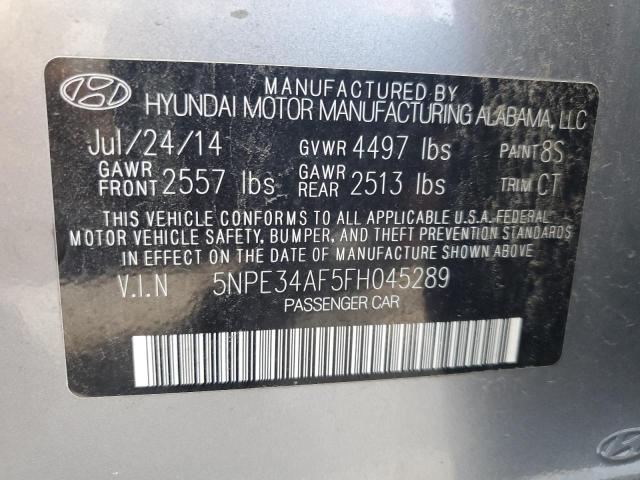 Photo 10 from auction – 2015 HYUNDAI SONATA SPO with VIN 5NPE34AF5FH045289