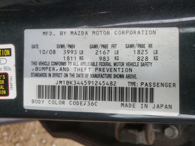 Photo 10 from auction – 2009 MAZDA 3 S with VIN JM1BK344591245482