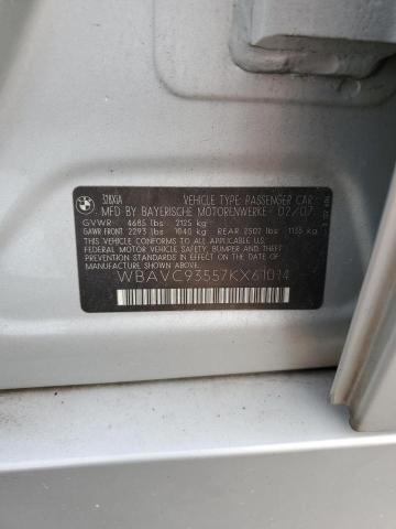 Photo 10 from auction – 2007 BMW 328 XI with VIN WBAVC93557KX61014