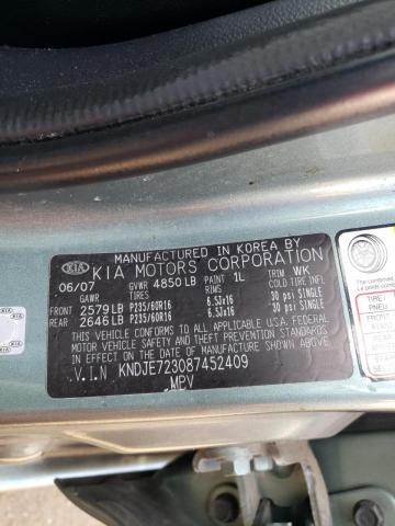 Photo 10 from auction – 2008 KIA SPORTAGE E with VIN KNDJE723087452409