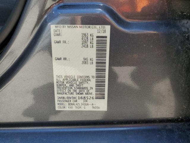 Photo 10 from auction – 2019 NISSAN ALTIMA with VIN 1N4BL4DV3KC168526