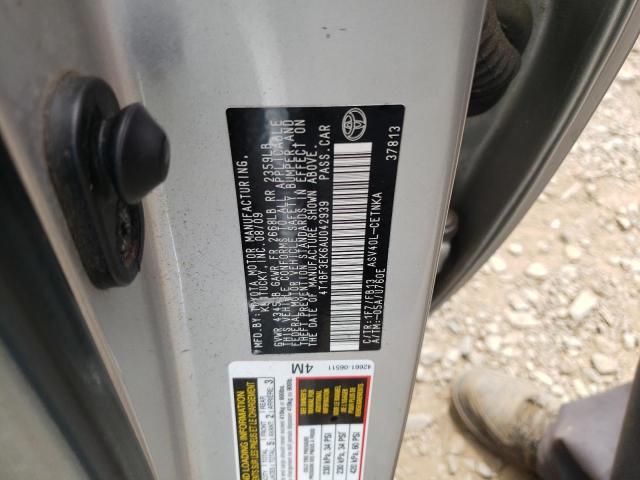 Photo 10 from auction – 2010 TOYOTA CAMRY BASE with VIN 4T1BF3EK6AU042939
