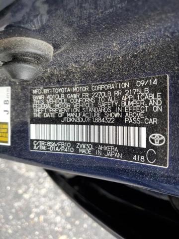 Photo 10 from auction – 2015 TOYOTA PRIUS with VIN JTDKN3DU7F1884322