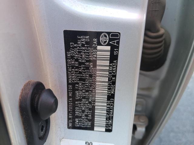 Photo 10 from auction – 2014 TOYOTA COROLLA L with VIN 2T1BURHE5EC023305