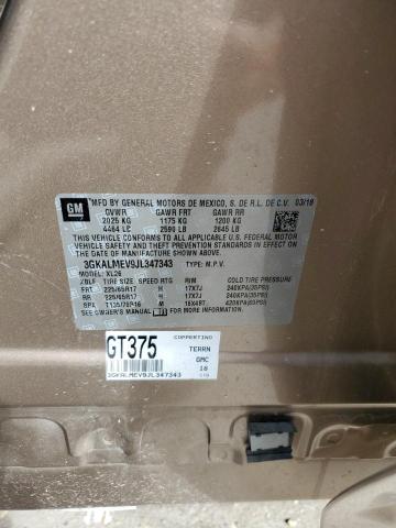 Photo 10 from auction – 2018 GMC TERRAIN SL with VIN 3GKALMEV9JL347343