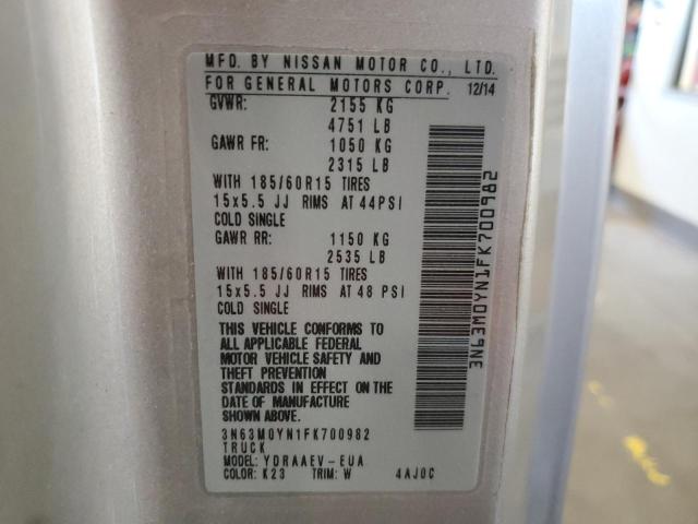 Photo 10 from auction – 2015 CHEVROLET CITY EXPRE with VIN 3N63M0YN1FK700982