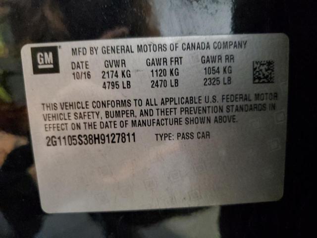 Photo 10 from auction – 2017 CHEVROLET IMPALA LT with VIN 2G1105S38H9127811
