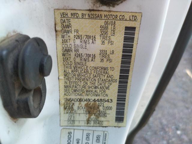 Photo 10 from auction – 2008 NISSAN FRONTIER K with VIN 1N6AD06U48C448543