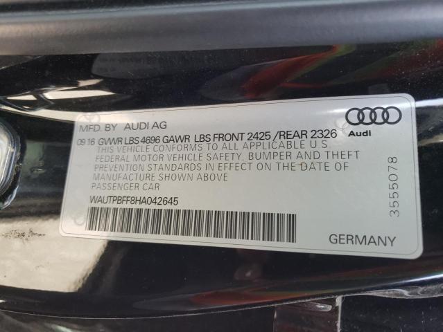 Photo 10 from auction – 2017 AUDI A3 E-TRON with VIN WAUTPBFF8HA042645