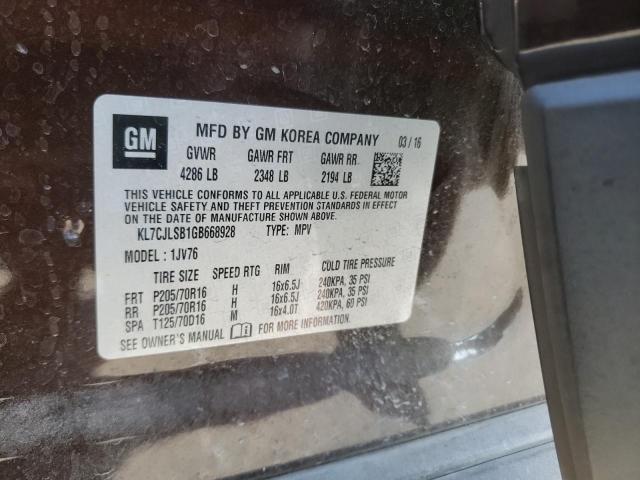 Photo 10 from auction – 2016 CHEVROLET TRAX 1LT with VIN KL7CJLSB1GB668928