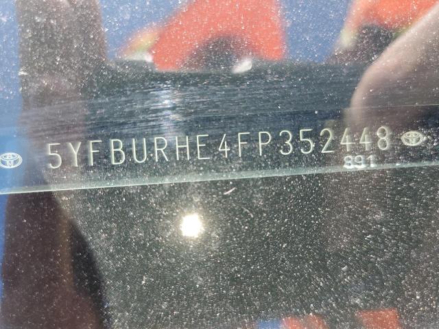 Photo 10 from auction – 2015 TOYOTA COROLLA L with VIN 5YFBURHE4FP352448