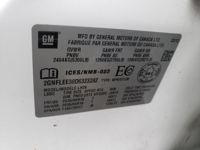 Photo 10 from auction – 2013 CHEVROLET EQUINOX LT with VIN 2GNFLEE38D6323282
