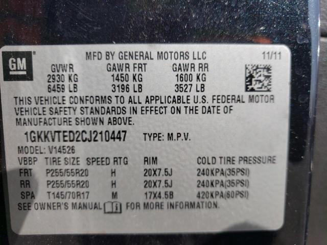 Photo 10 from auction – 2012 GMC ACADIA DEN with VIN 1GKKVTED2CJ210447