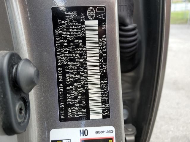 Photo 10 from auction – 2017 TOYOTA COROLLA L with VIN 2T1BURHE2HC842597