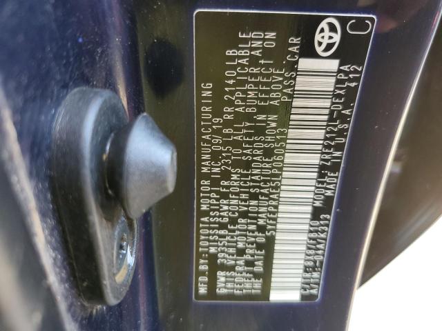 Photo 10 from auction – 2020 TOYOTA COROLLA LE with VIN 5YFEPRAE5LP060513