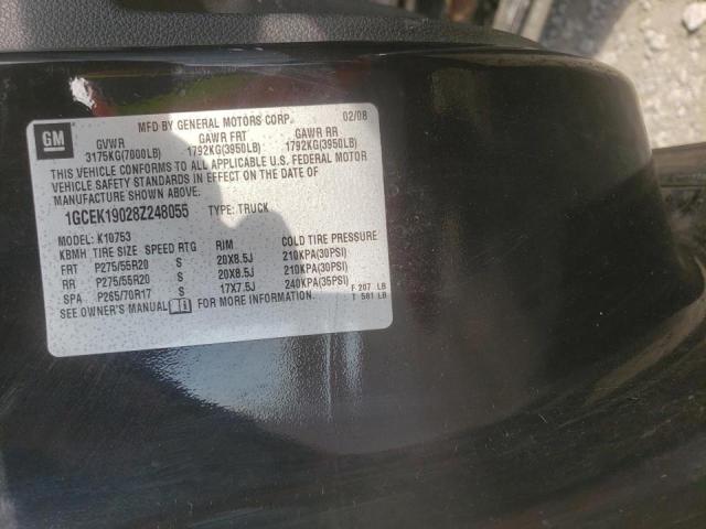 Photo 10 from auction – 2008 CHEVROLET SILVERADO with VIN 1GCEK19028Z248055