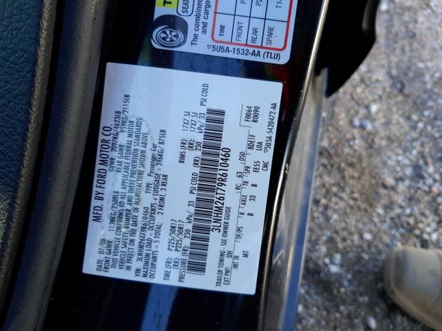 Photo 10 from auction – 2009 LINCOLN MKZ with VIN 3LNHM26T79R610460