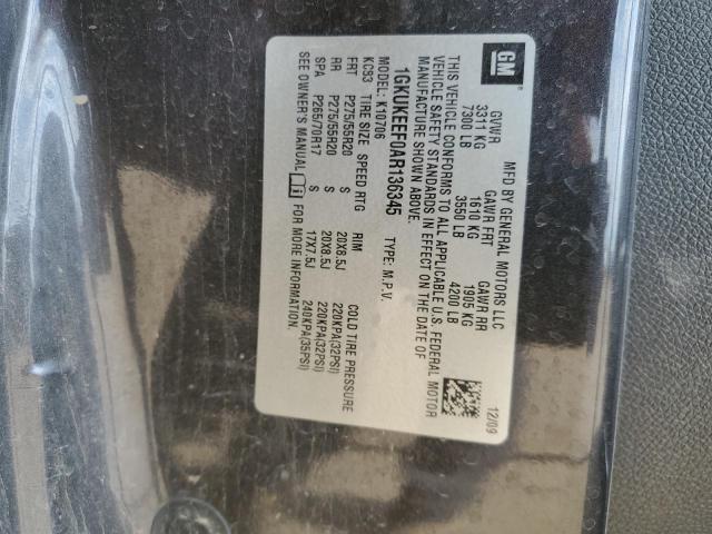 Photo 10 from auction – 2010 GMC YUKON DENA with VIN 1GKUKEEF0AR136345