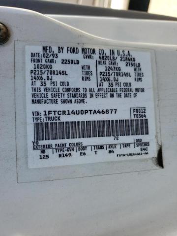 Photo 10 from auction – 1993 FORD RANGER SUP with VIN 1FTCR14U0PTA46877