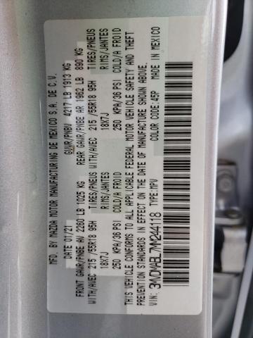 Photo 10 from auction – 2021 MAZDA CX-30 SELE with VIN 3MVDMABL7MM244118