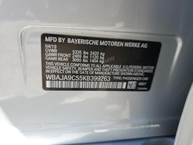 Photo 10 from auction – 2019 BMW 530E with VIN WBAJA9C55KB399263