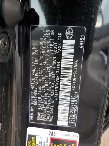 Photo 10 from auction – 2011 TOYOTA CAMRY BASE with VIN 4T4BF3EK8BR131404