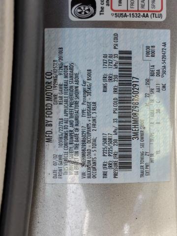 Photo 10 from auction – 2008 MERCURY MILAN PREM with VIN 3MEHM08Z98R602917