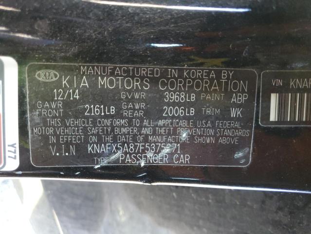 Photo 10 from auction – 2015 KIA FORTE EX with VIN KNAFX5A87F5375271