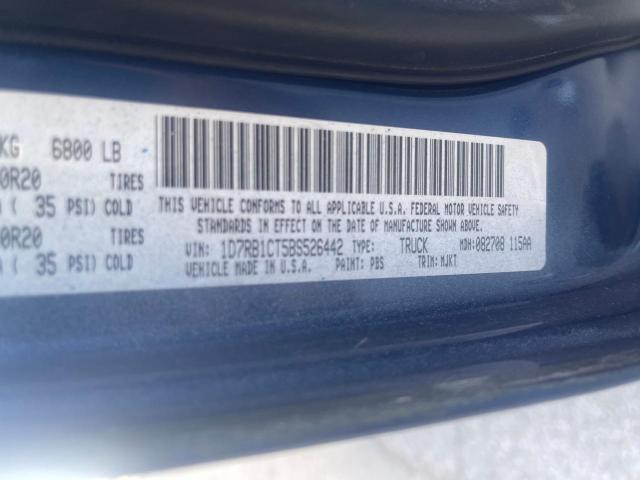 Photo 10 from auction – 2011 DODGE RAM 1500 with VIN 1D7RB1CT5BS526442
