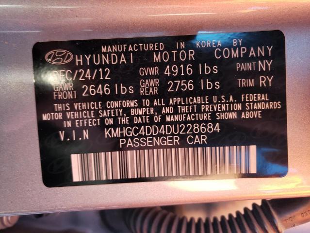 Photo 10 from auction – 2013 HYUNDAI GENESIS with VIN KMHGC4DD4DU228684