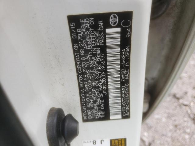 Photo 10 from auction – 2015 TOYOTA PRIUS with VIN JTDKN3DU0F1916737
