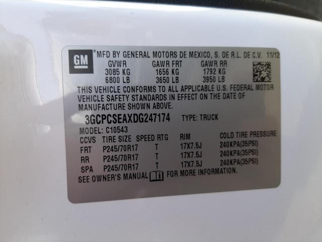 Photo 10 from auction – 2013 CHEVROLET SILVERADO with VIN 3GCPCSEAXDG247174