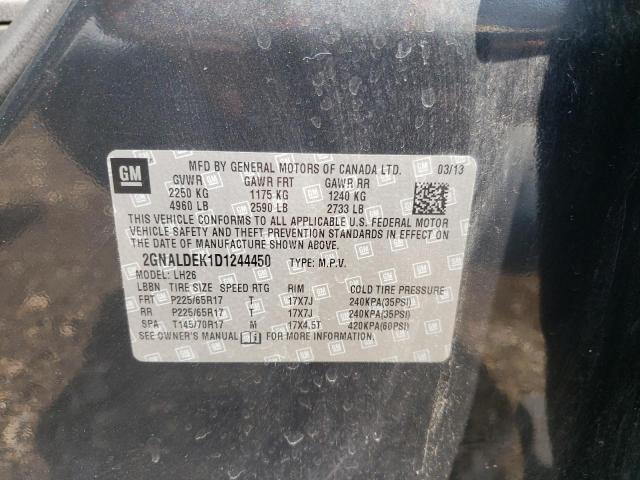 Photo 10 from auction – 2013 CHEVROLET EQUINOX LT with VIN 2GNALDEK1D1244450