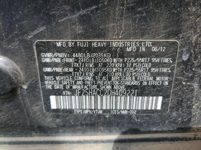 Photo 10 from auction – 2013 SUBARU FORESTER 2 with VIN JF2SHACC2DH409221