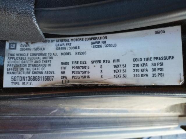 Photo 10 from auction – 2006 HUMMER H3 with VIN 5GTDN136868116607