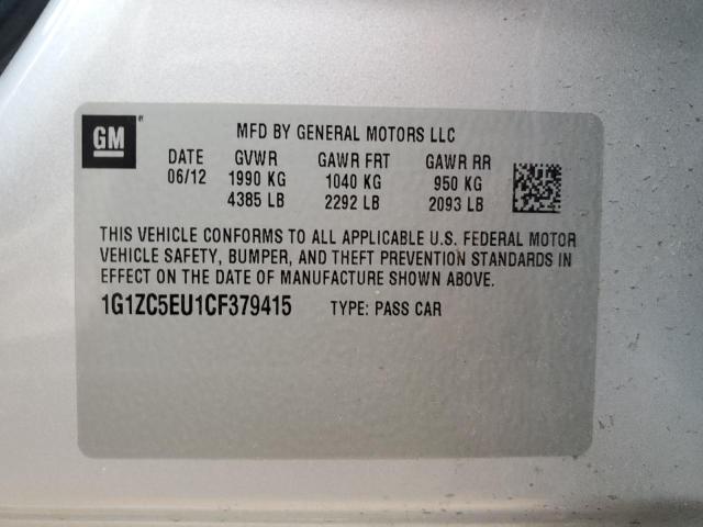Photo 10 from auction – 2012 CHEVROLET MALIBU 1LT with VIN 1G1ZC5EU1CF379415