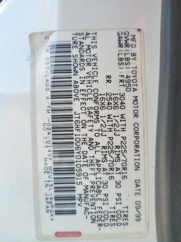 Photo 10 from auction – 2000 LEXUS RX 300 with VIN JT6HF10U6Y0105915