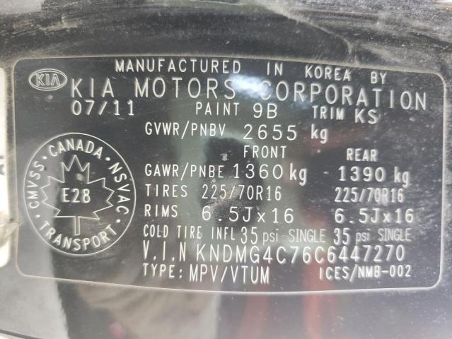 Photo 10 from auction – 2012 KIA SEDONA LX with VIN KNDMG4C76C6447270