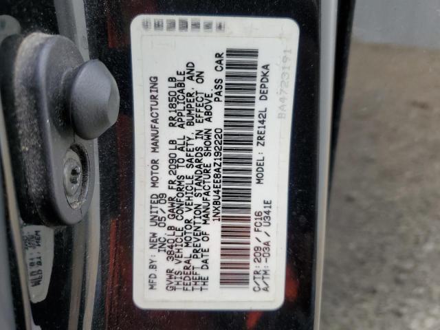 Photo 10 from auction – 2010 TOYOTA COROLLA with VIN 1NXBU4EE8AZ192220