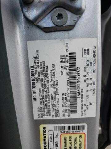 Photo 10 from auction – 2014 FORD FUSION SE with VIN 1FA6P0HD7E5398272
