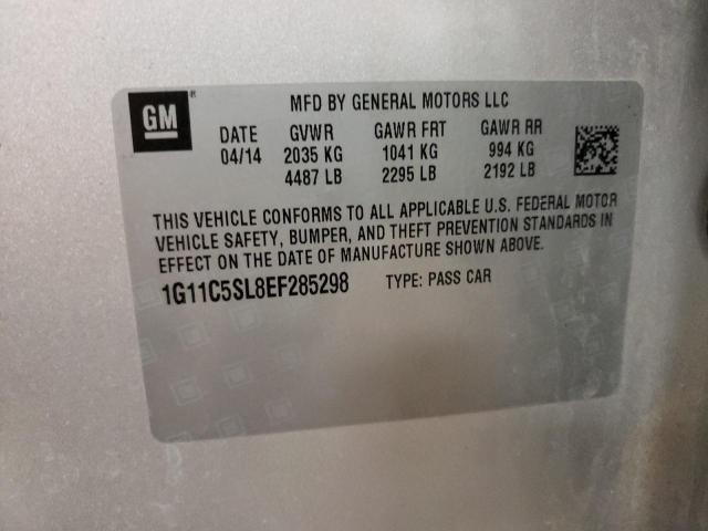 Photo 10 from auction – 2014 CHEVROLET MALIBU 1LT with VIN 1G11C5SL8EF285298