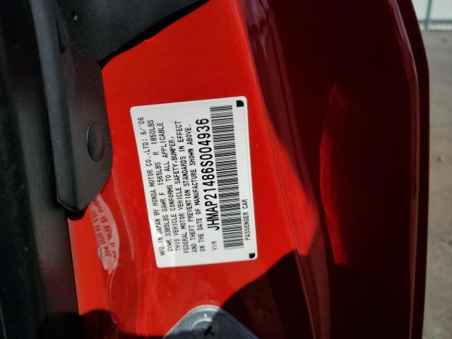 Photo 10 from auction – 2006 HONDA S2000 with VIN JHMAP21486S004936
