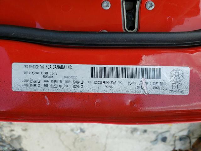 Photo 10 from auction – 2016 DODGE CHARGER SR with VIN 2C3CDXL98GH145205