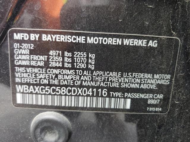 Photo 10 from auction – 2012 BMW 528 I with VIN WBAXG5C58CDX04116