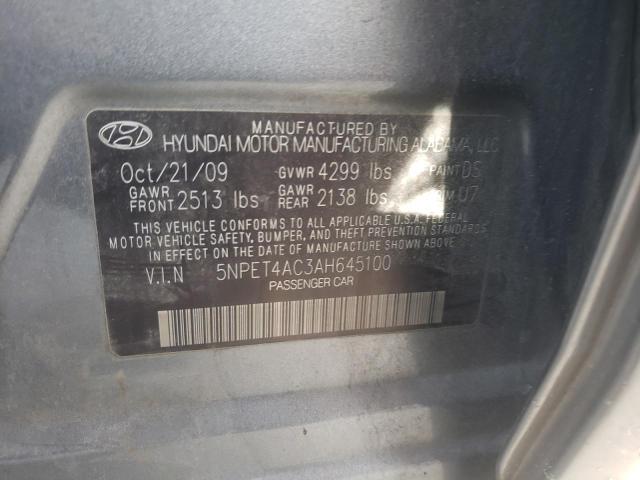 Photo 10 from auction – 2010 HYUNDAI SONATA GLS with VIN 5NPET4AC3AH645100