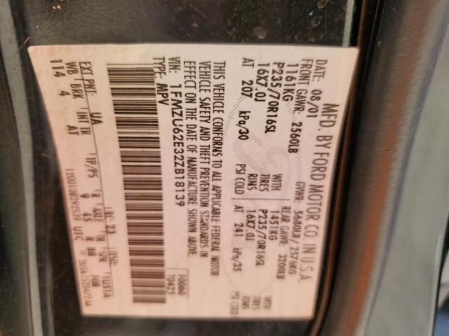 Photo 10 from auction – 2002 FORD EXPLORER X with VIN 1FMZU62E32ZB18139