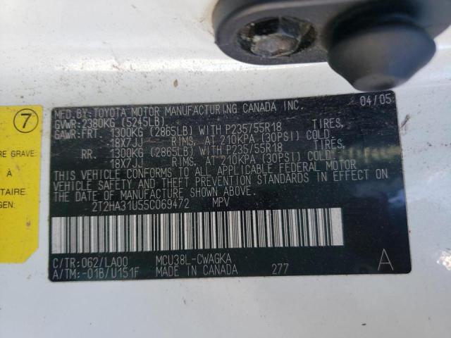 Photo 10 from auction – 2005 LEXUS RX 330 with VIN 2T2HA31U55C069472