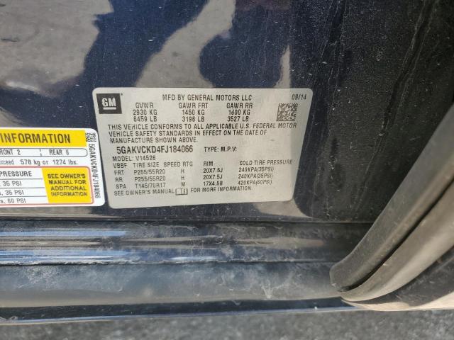 Photo 10 from auction – 2015 BUICK ENCLAVE with VIN 5GAKVCKD4FJ184066