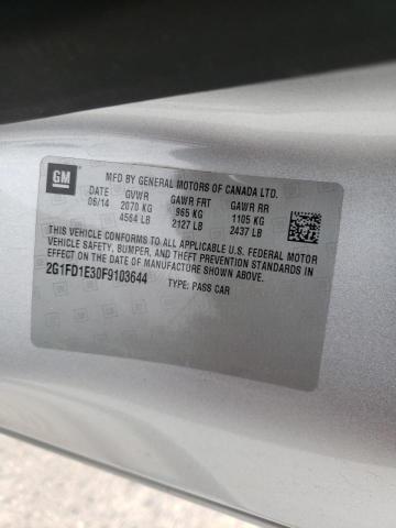 Photo 10 from auction – 2015 CHEVROLET CAMARO LT with VIN 2G1FD1E30F9103644