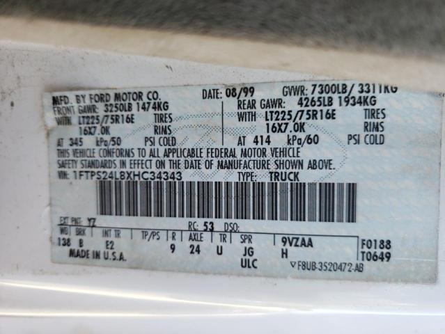 Photo 10 from auction – 1999 FORD ECONOLINE with VIN 1FTPS24L8XHC34343